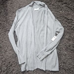 Old Navy nwt size xl Shawl-Collar Open-Front Sweater cardigan heather grey